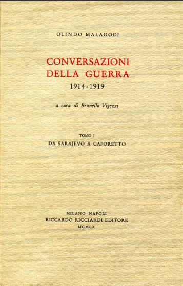 CONVERSAZIONI DELLA GUERRA TOMO I